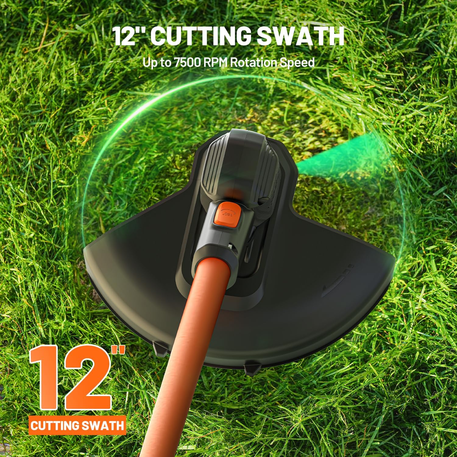 Litheli Cordless Weed Wacker 12 Inch, U20 Handy+ 20V String Trimmer & Weed Eater with 2.0Ah Battery, Grass Trimmer Tools for Garden, Yard and Farm