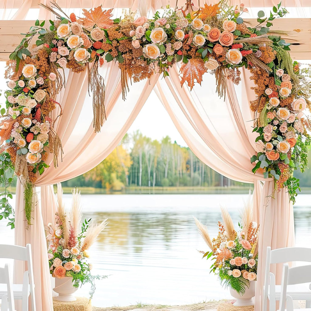 12Pcs Realistic Fake Cream Roses Faux Flowers with Long Stems, Artificial Silk Rose Flowers for Valentines Day Home Wedding Decor Bridal Bouquet