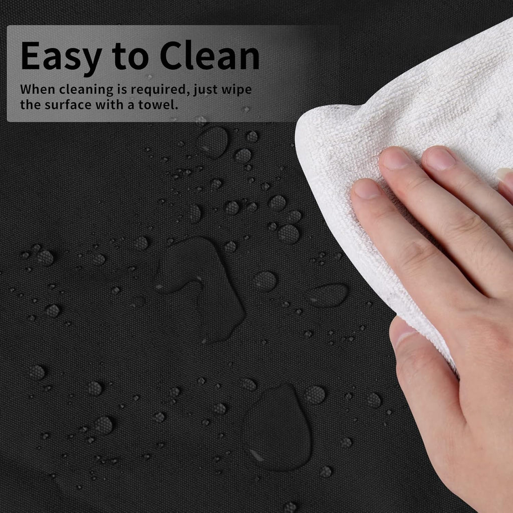 Easy-Going Patio Heater Cover with Zipper and Storage Bag, Waterproof Outdoor Heater Cover Dustproof, UV-Resisant, Wind-Resistant (89" H x 33" D x 19" B, Black)