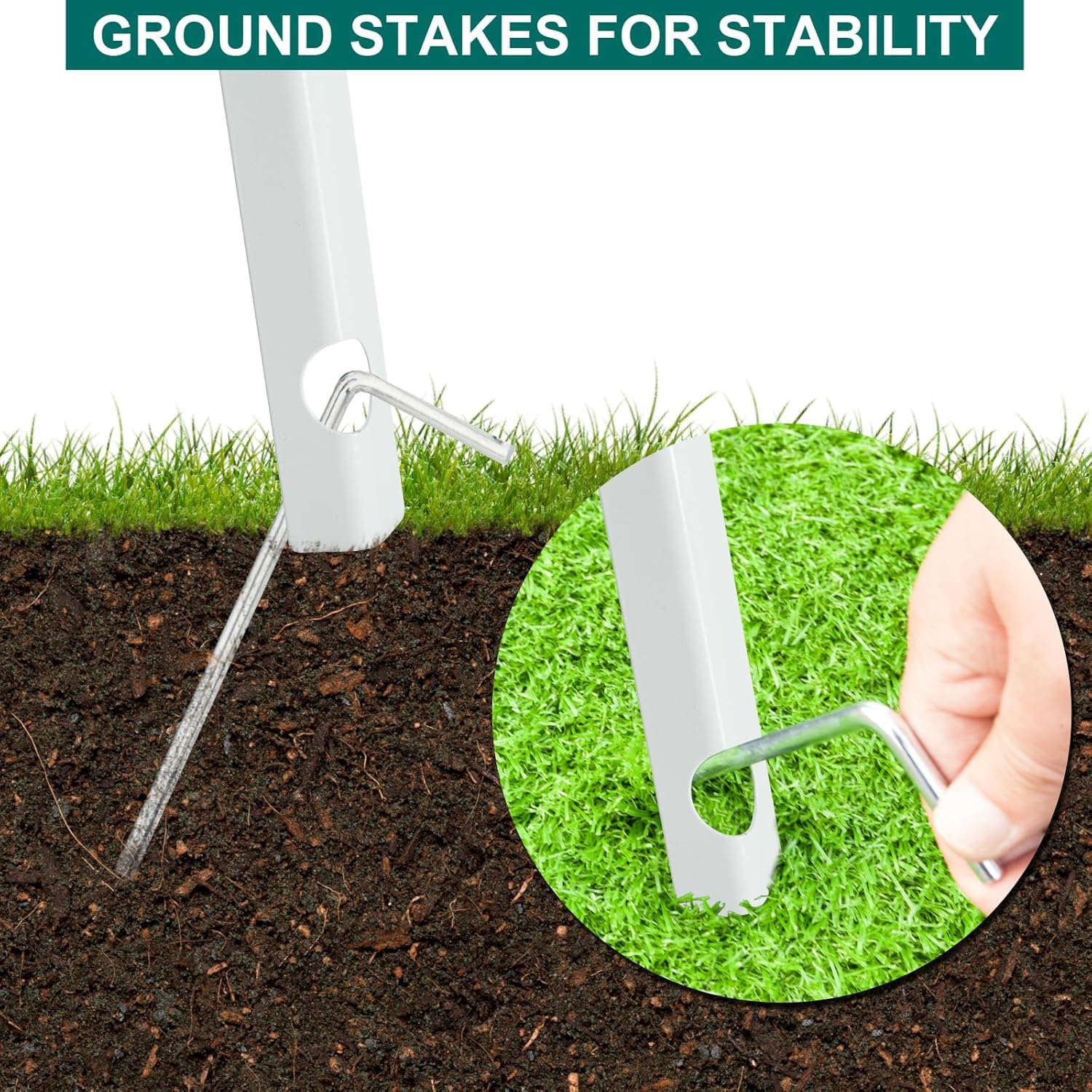 8FT Windmill for Yard Garden Decoration with Weather Vanes，Heavy Duty Outdoor Wind Mills, Large Metal Outdoor Windmill,Weather Resistant,White