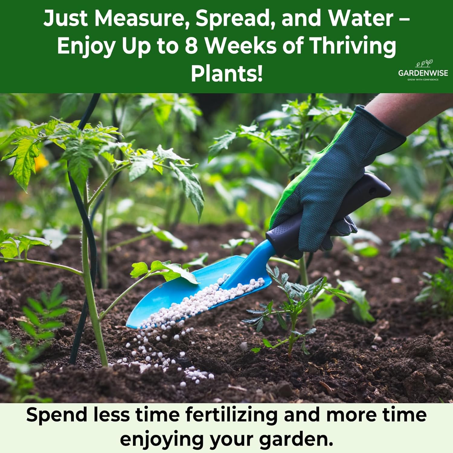 10-10-10 Plant Fertilizer Slow Release - 10 10 10 All Purpose Granular Garden Fertilizer for Vegetables, Tomato, Arborvitae, Shrubs, Rose, Flowers, Fruit, Fig Trees (2 QUARTS)