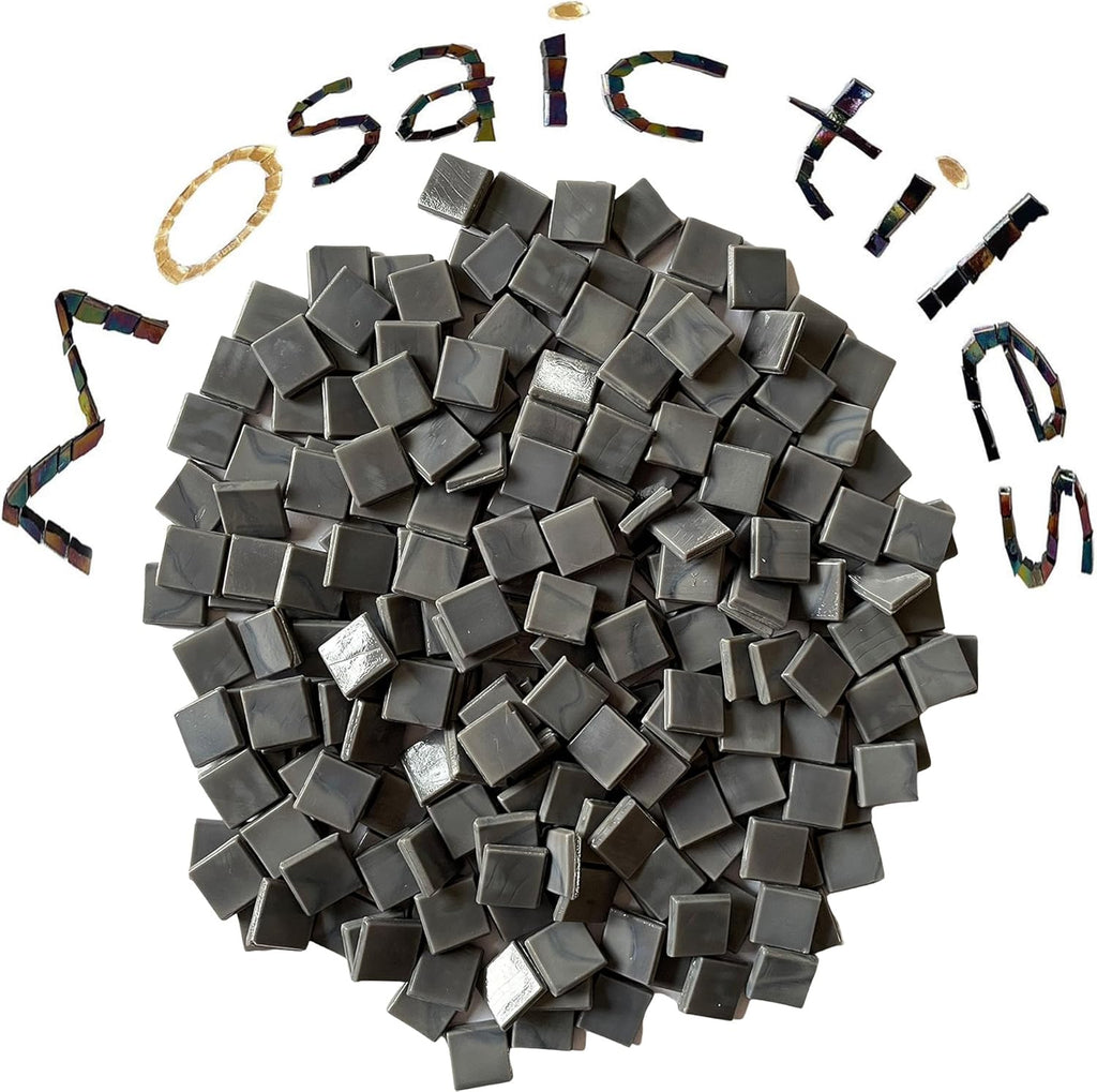 SMEIINIK 1.1lb Bulk Single Iridescent Color Mosaic Tiles for Crafts, Glass Mosaic Pieces for Mosaic Puzzles, Stained Glass Tiles for Mosaic DIY, Mosaic Making Supplies(AJ09-22)