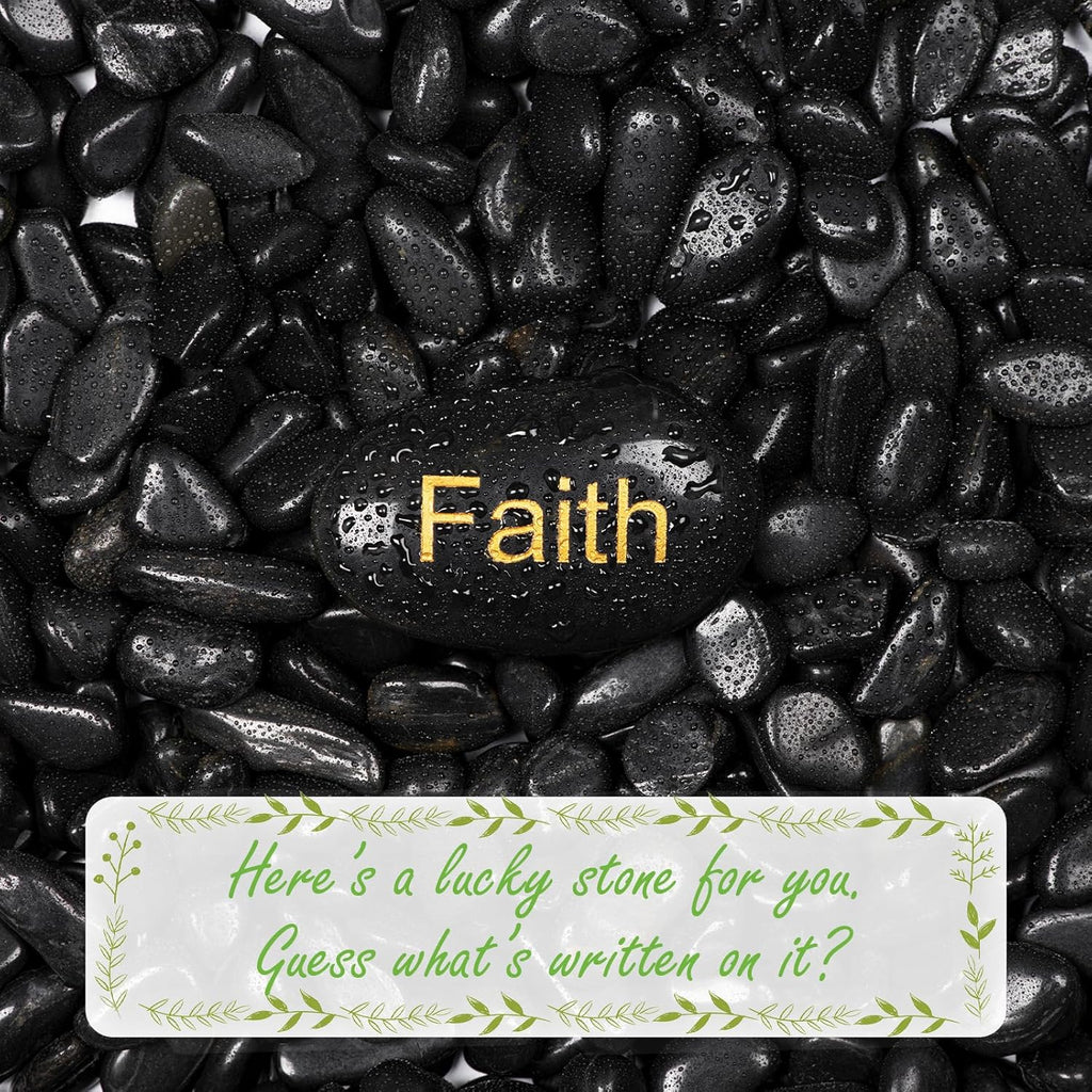 11lbs Natural River Rocks, High-Polished Pebbles for Plants Garden, 1-2 inch Decorative Stones, Ideal for Fish Tank, Vases, Garden Landscaping Rocks Landscaping, Black