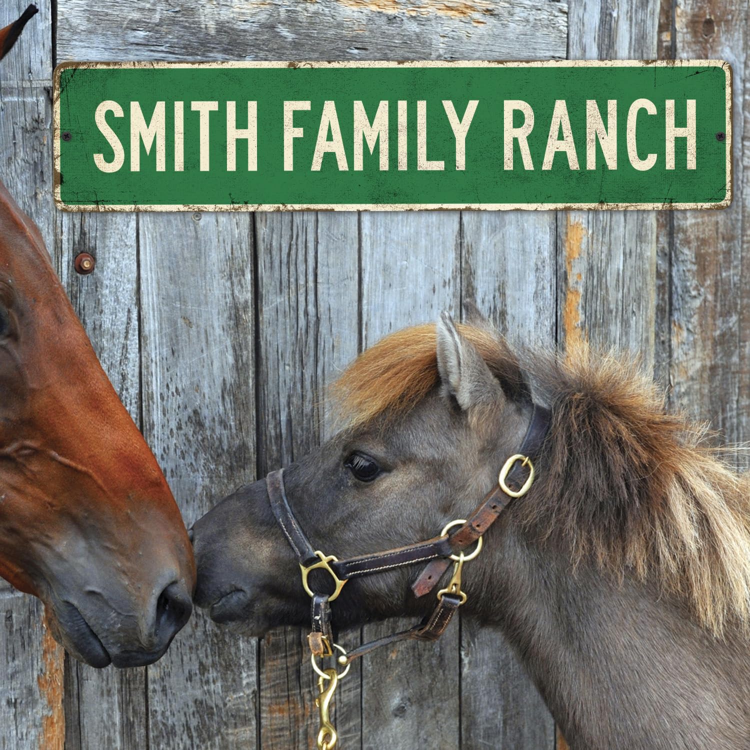 Custom Rustic Sign, Personalized Decor Street and Gift, 4x18 Inches, ACM, Fade Resistant, Made in USA