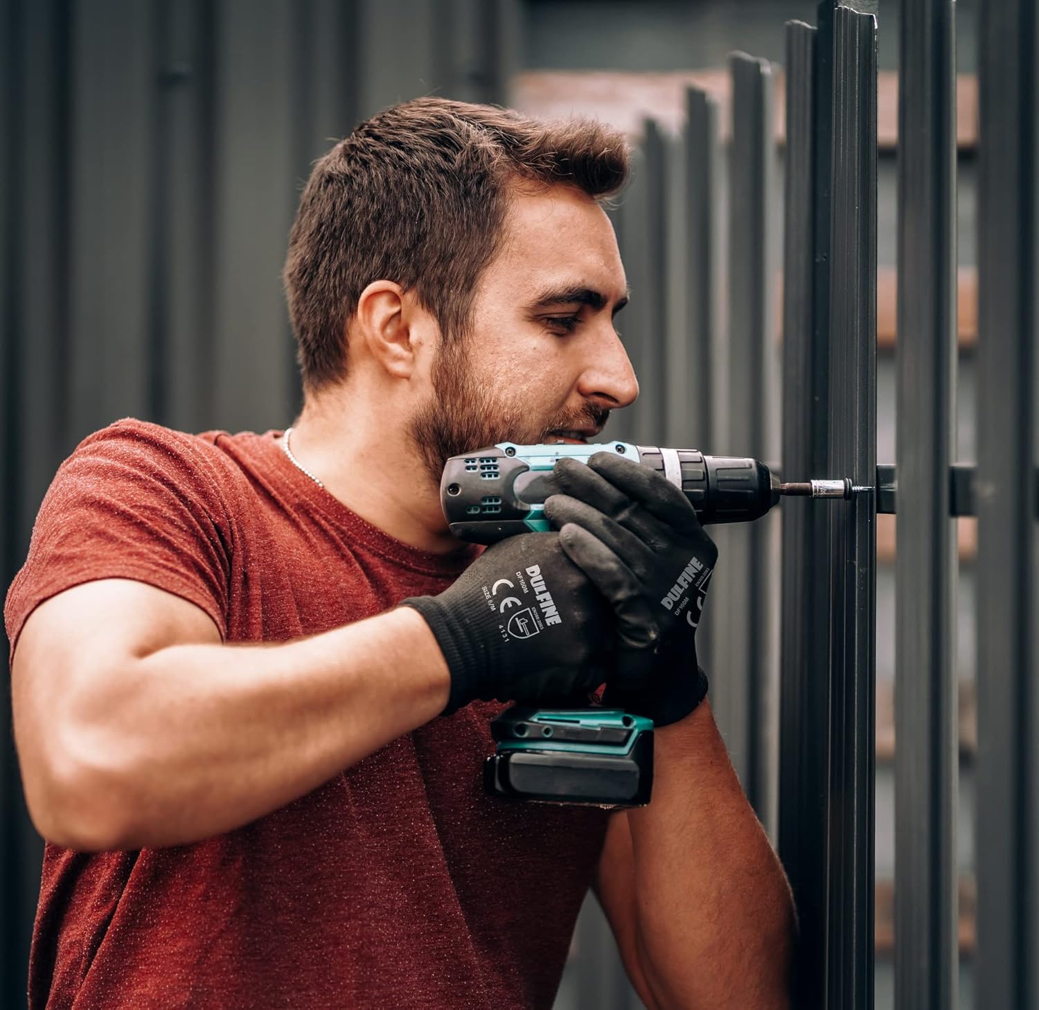 DULFINE Ultra-Thin PU Coated Work Gloves-60 Pairs,Excellent Grip,Nylon Shell Black Polyurethane Coated Safety Work Gloves, Knit Wrist Cuff,Ideal for Light Duty Work. (Small)