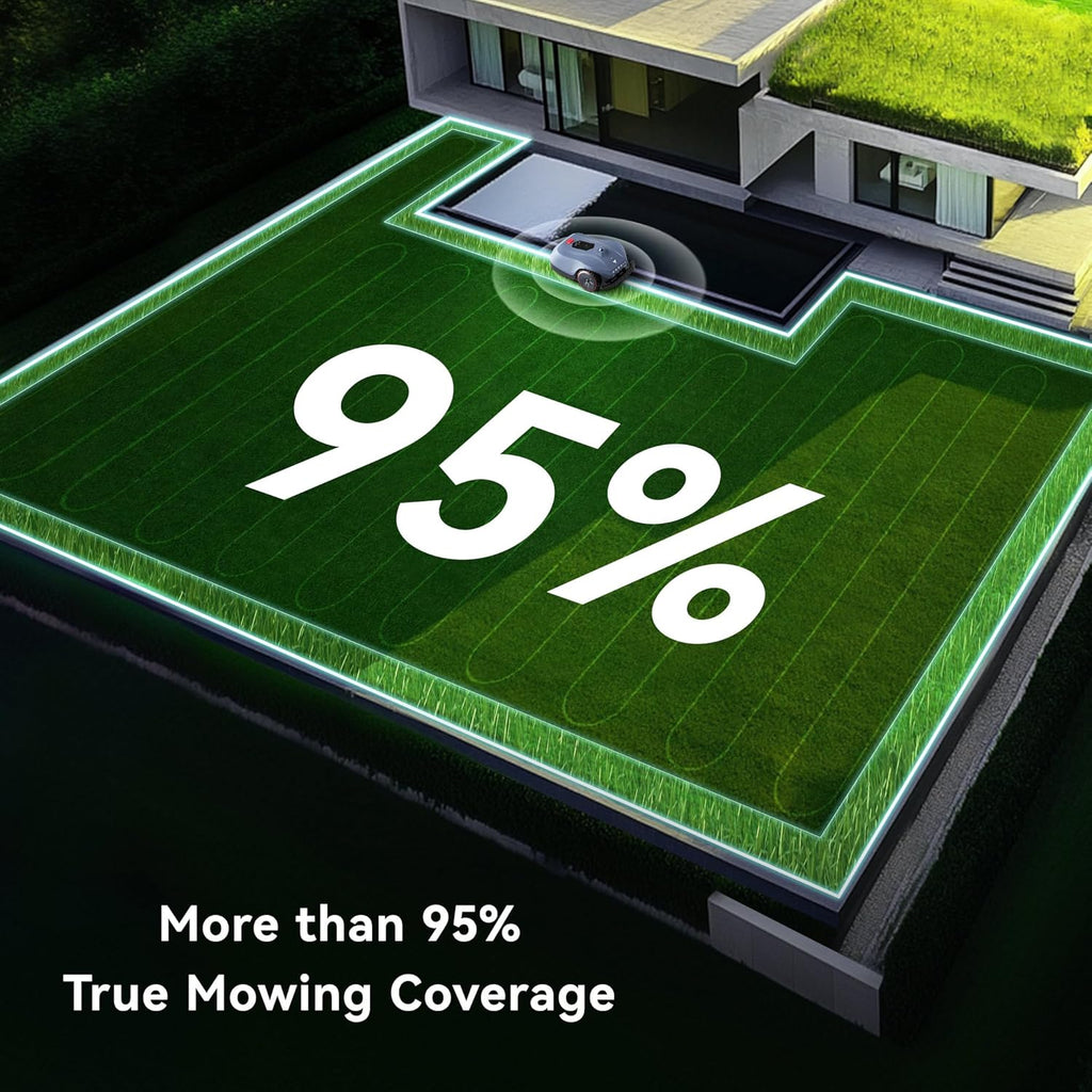 Neomow X Pro Robot Lawn Mower, Perimeter Wire Free for 1.5 Acres 3D LiDAR SLAM+Vision Mapping Robotic Lawnmower, No RTK Station Required, AI Accurate Obstacle Avoidance, App Control, Anti-Theft