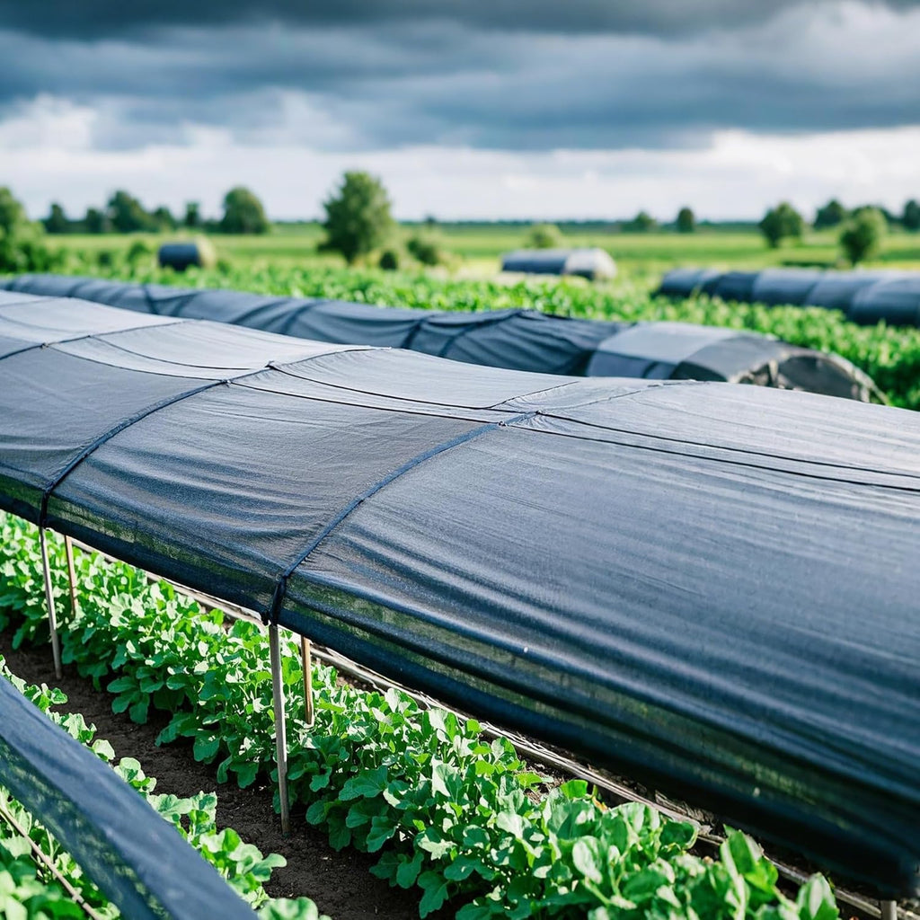 winemana Black Shade Cloth 30x30 FT– 40% Sun Shade Mesh Tarp for Greenhouse, Garden, Patio, Dog Kennel, Chicken Coop, and Outdoor Protection, Plants Cover Shade Netting with 2 Reinforced Grommets