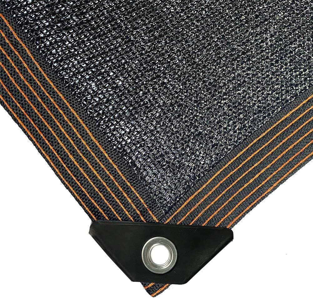 winemana 70% Black Shade Cloth, 12 x 10 FT Durable Mesh Tarp with Grommets, Resistant Garden Sun Shade Netting with Taped Edge for Plant Cover, Greenhouse, Patio, Tomatoes, Chicken Coop, Barn Kennel