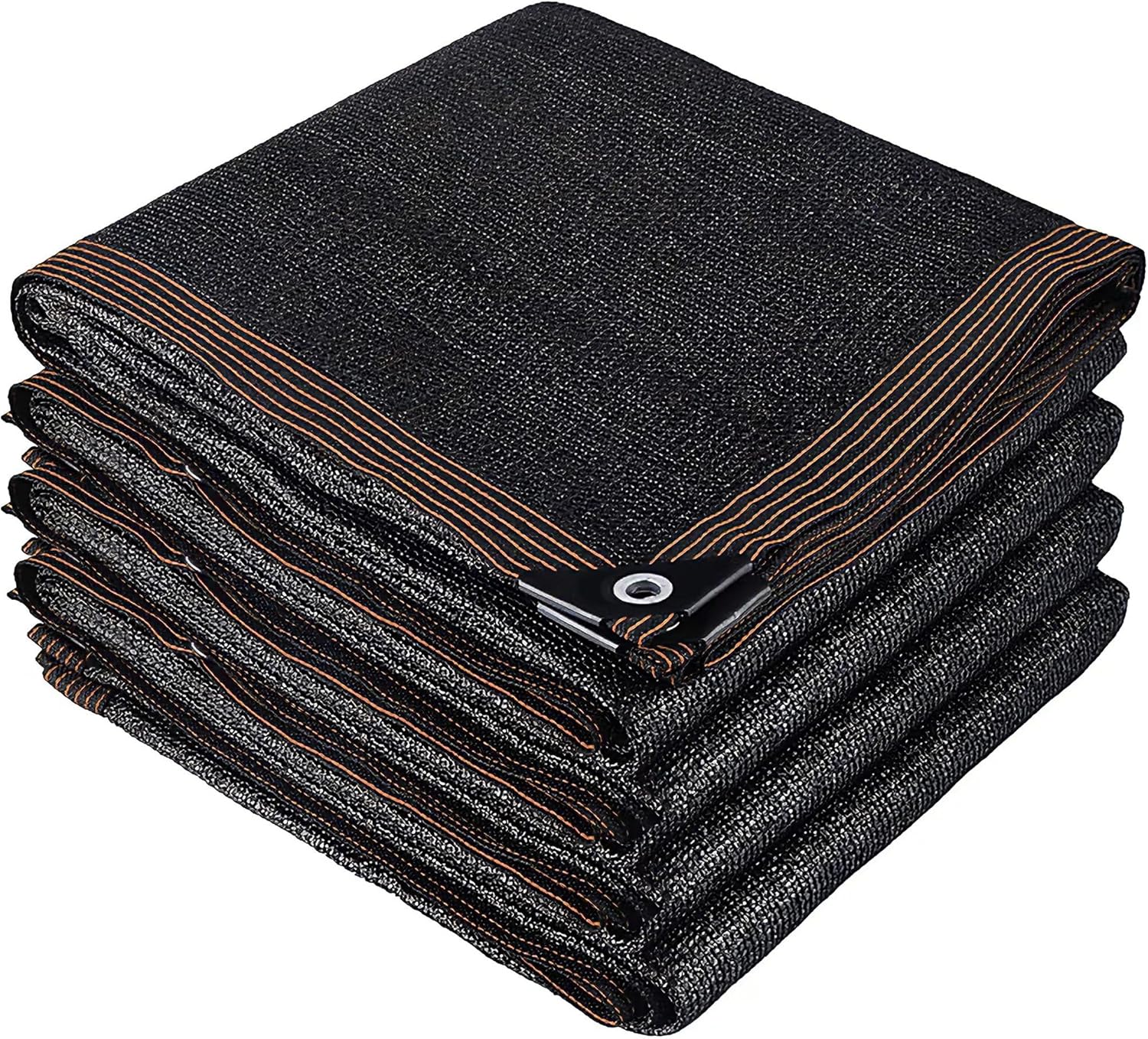 winemana 70% Black Shade Cloth, 12 x 12 FT Durable Mesh Tarp with Grommets, Resistant Garden Sun Shade Netting with Taped Edge for Plant Cover, Greenhouse, Patio, Tomatoes, Chicken Coop, Barn Kennel