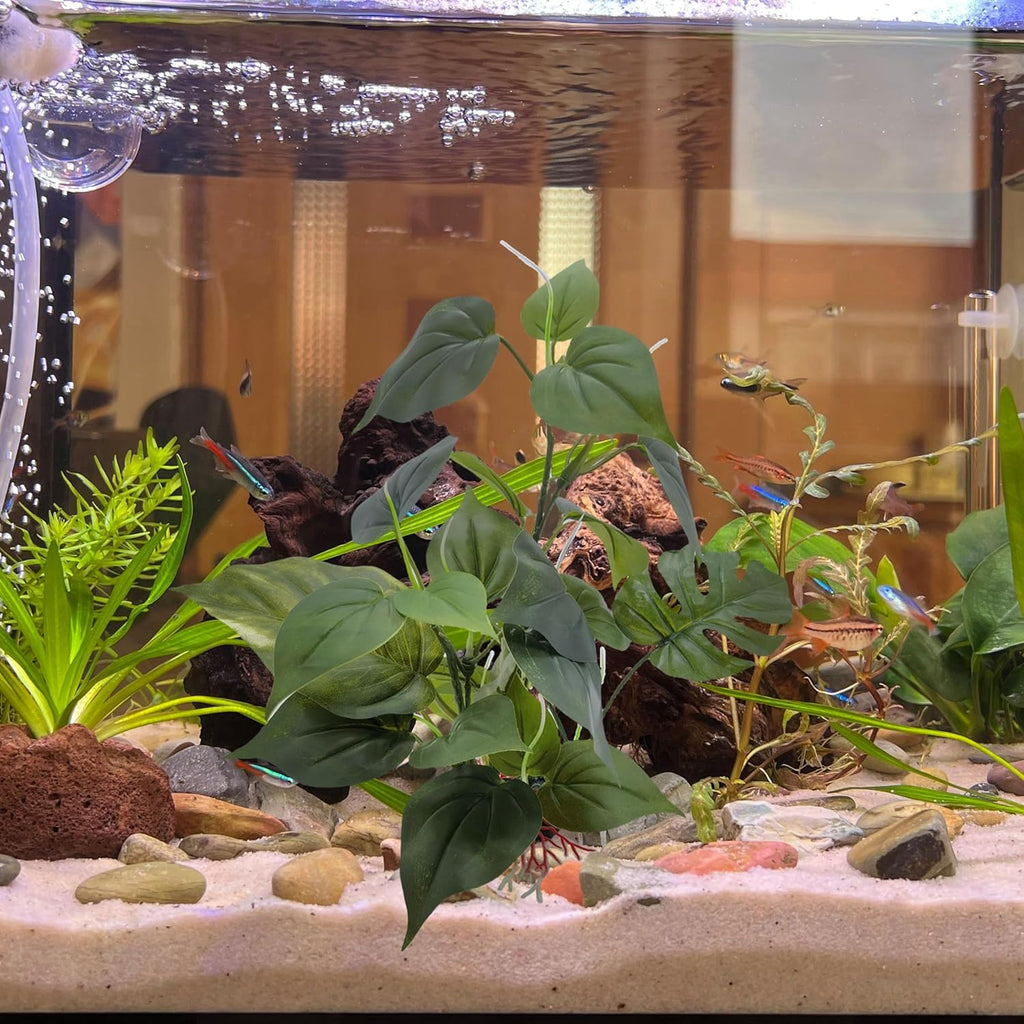 M2cbridge Artificial Fish Tank Plants Aquarium Plant Aquatic Water Grass Foreground Decor (1PC Green)