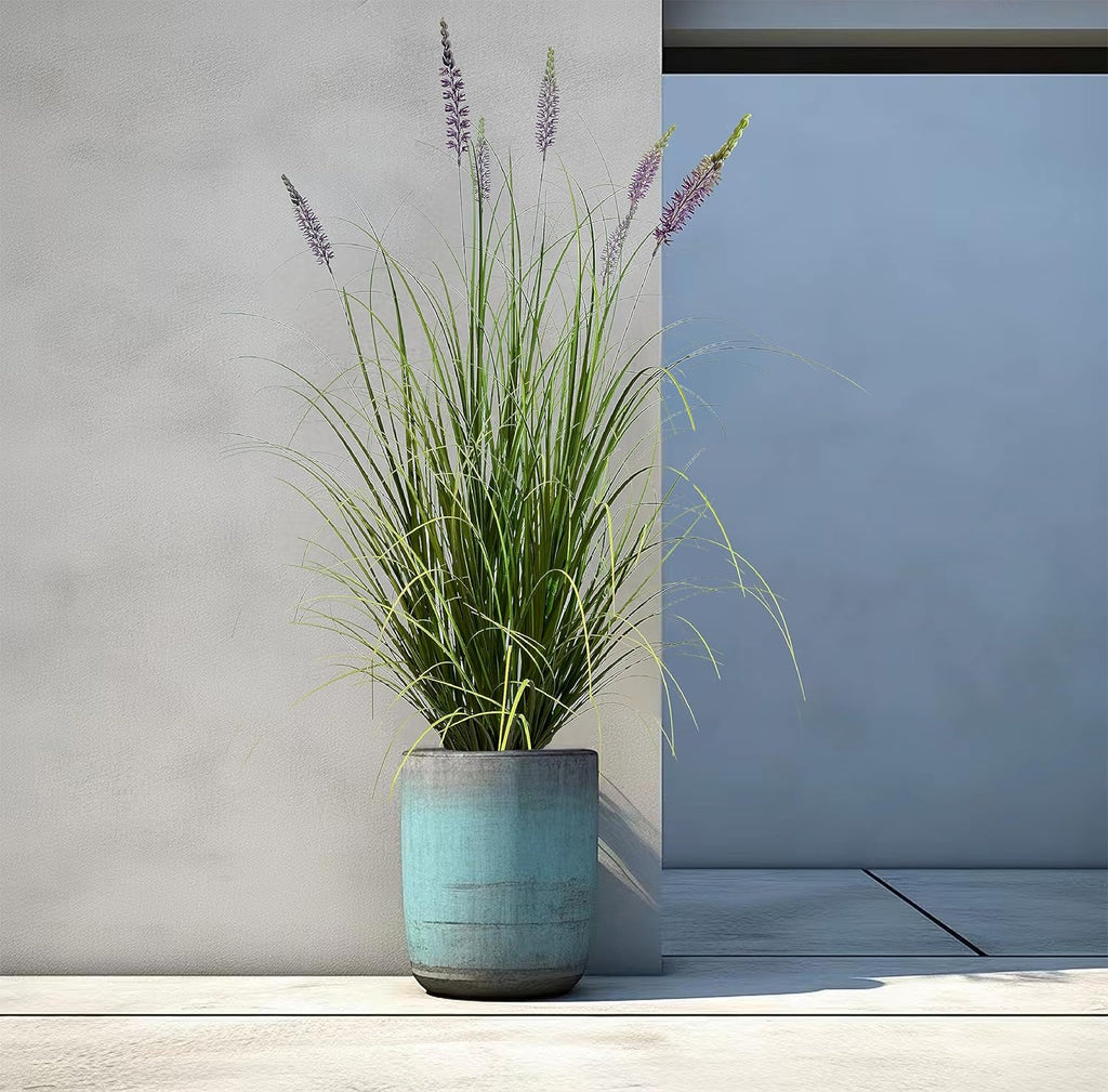 Artificial Plant 47in(1pack) Tall Artificial Lavender Plant,Faux Plants Indoor Home Decorative Artificial Plants & Flowers in Pot Fake Plant, House Plant Indoor