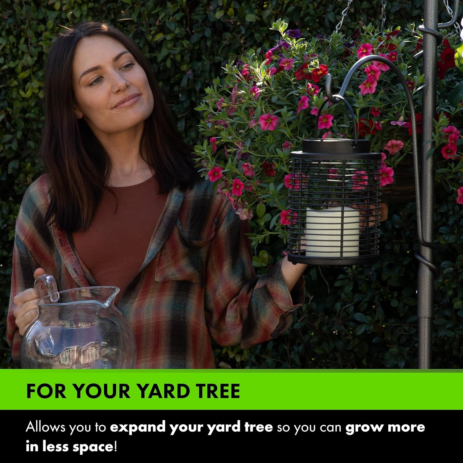 Yard Butler Yard Tree Supplies - Beautiful Home Decor for Garden, Lawn, or Indoors - Perfect for Hanging Plants, Bird Feeders, Laterns, or Wind Chimes, Tree Hook