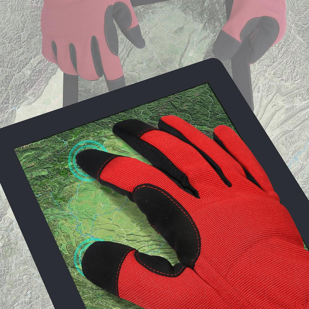 DULFINE High Performance Work Gloves For Men(3 Pairs Pack), High Dexterity Touch Screen For Multipurpose,Excellent Grip (Small)