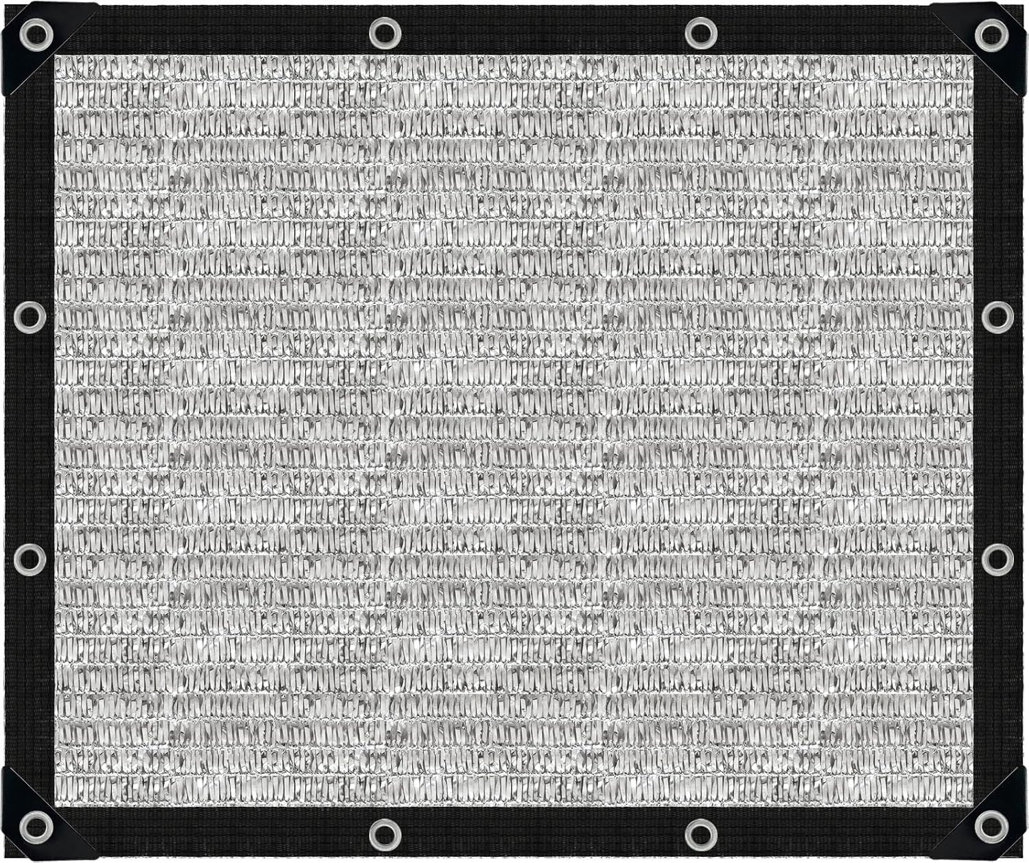 Shade Cloth-80% Aluminum Sunblock Neting,Durable Mesh Tarp with Grommets,Shade Cloth for Garden,Car, Outdoor Pergola,Greenhouse,Chicken Coop and Dog Kennel(Silver)