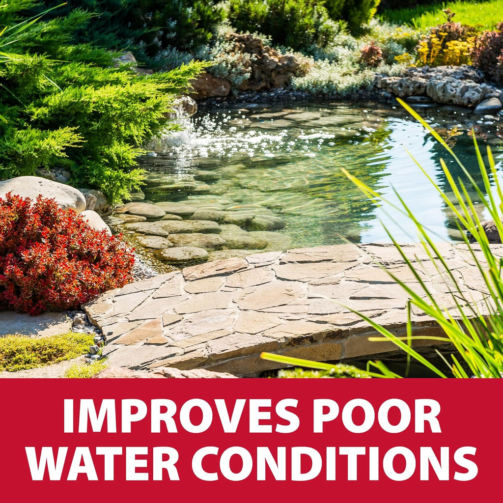 The Pond Guy RapidClear Flocculant, Water Garden Clarifier Treatment, Clear Cloudy Outdoor Koi Fish Ponds & Fountains, Plant & Animal Safe, 1 Gallon