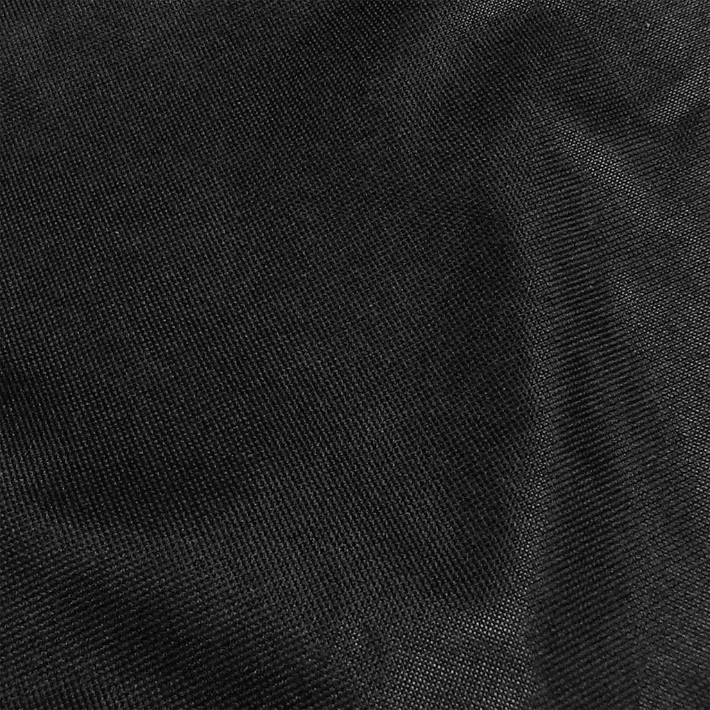 Sunnydaze Round Outdoor Fire Pit Cover - Heavy-Duty 300D Polyester and PVC with Drawstring Closure - Black - 48-Inch