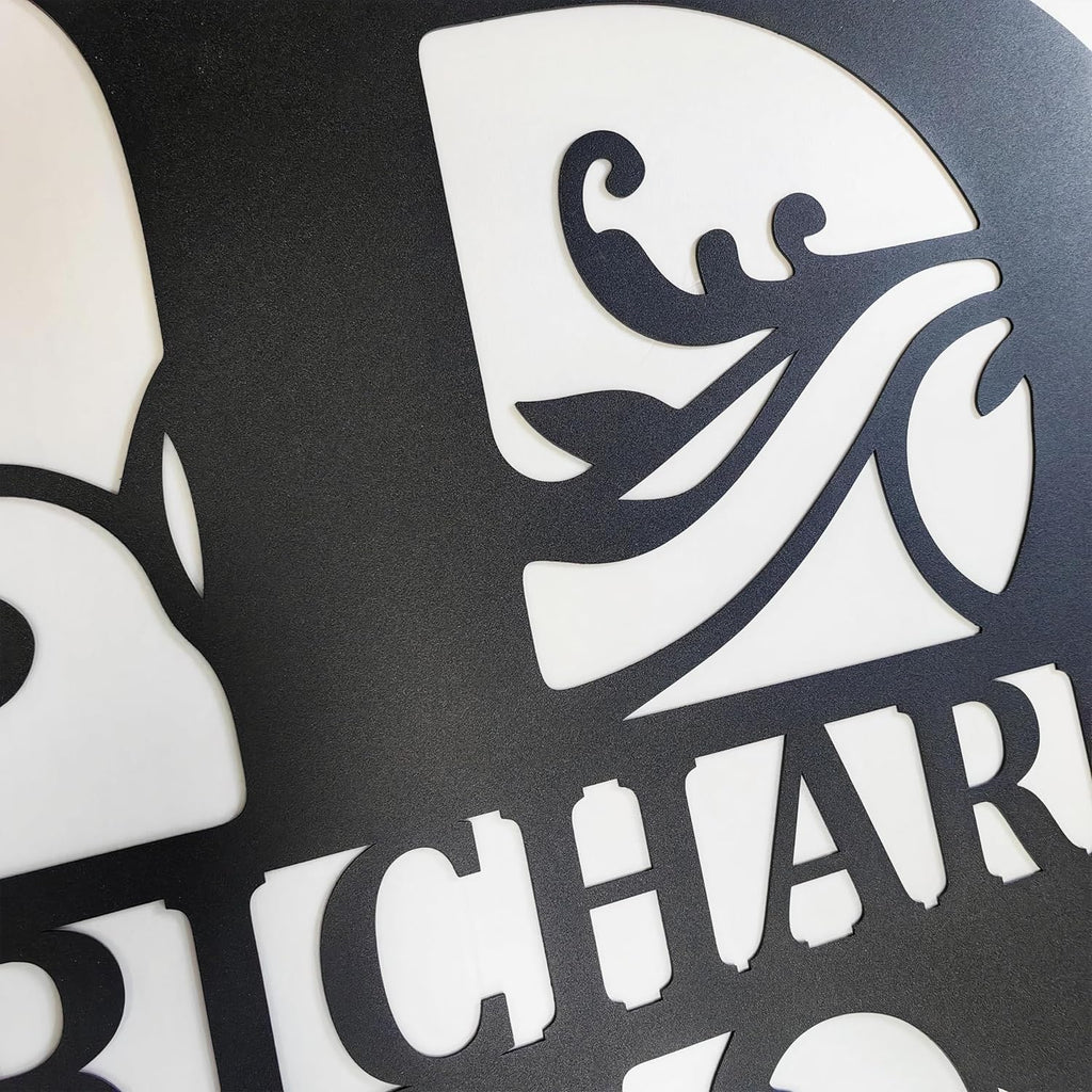 Personalized Metal Name Signs, Split Letter Monogram Wall Decor, Custom Last Name Sign, Family Name Sign for Outdoor, Personalized Wedding Gift, Garden Decor, Metal Wall Art, Housewarming Gift (MonogramDesign_10)