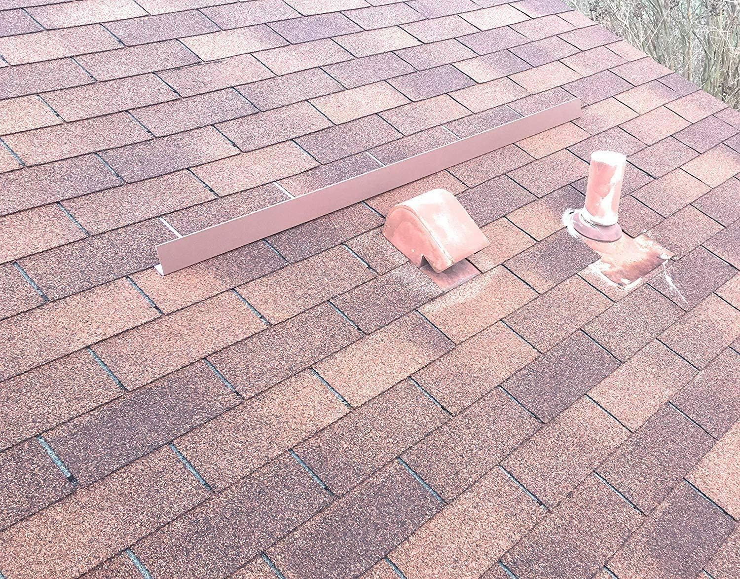 Eagle 1-26 Gauge 5 Foot Rain Diverter - Nails and Instructions Included (Mill Finish Aluminum, Copper, Galvanized, Stainless Steel & More) (3, Sahara Tan)