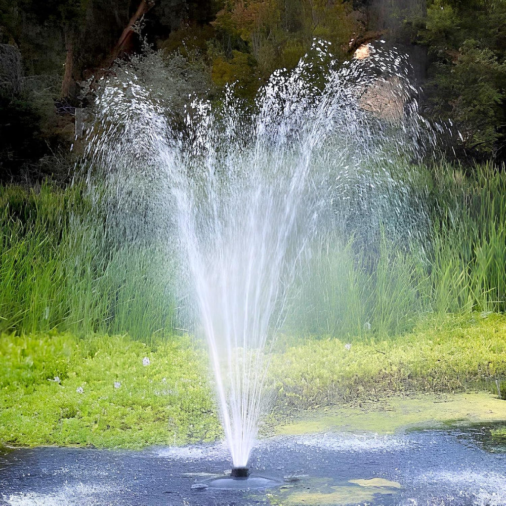 Custom Pro FT 14000 Floating Pond Fountain and Aerator Complete Kit with 14,000 GPH Pump, 100 Foot Power Cord, 3 Spray Styles | 100% US-Based Customer Service and Warranty