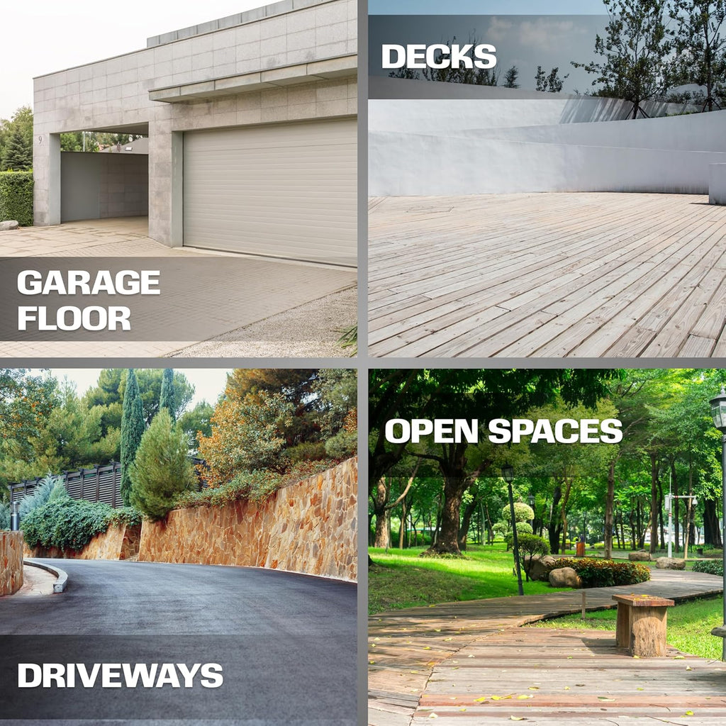 EDOU Direct 20 Inch Pressure Washer Surface Cleaner - Dual Handle Concrete Cleaner, Wheels - Driveway Pressure Washer Attachment, 4,500 PSI Max - Includes Quick Connector Kit - Silver