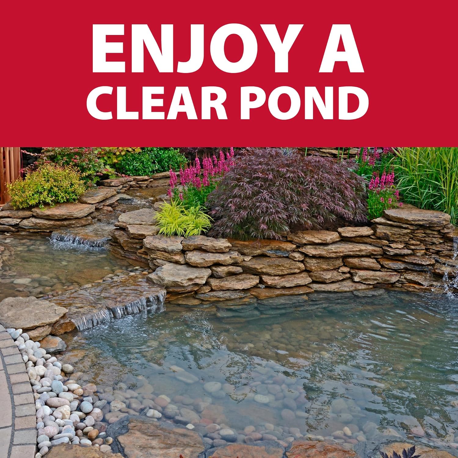 The Pond Guy Clarity Defense Water Garden Flocculant, Clear Cloudy Water, Stimulate Beneficial Microbe Growth, Fish, Plant & Animal Safe, 1.5 lbs