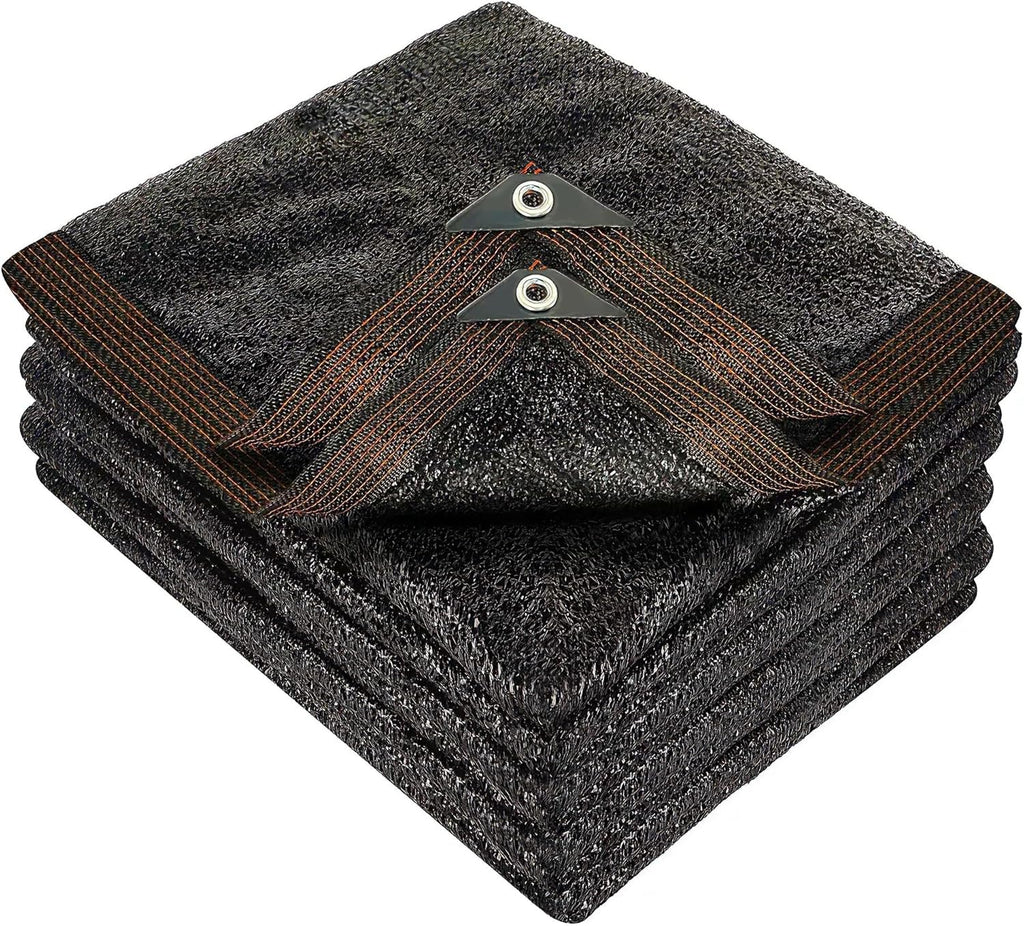 winemana 50% Black Shade Cloth, 14 x 20 FT Durable Mesh Tarp with Grommets, Garden Sunblock Shade Cloth Shading Antifreezing for Plants Cover, Greenhouse, Barns Kennel, Patio, Tomatoes