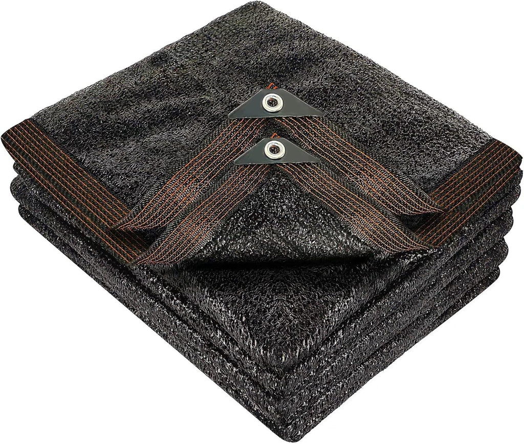winemana 50% Black Shade Cloth, 8 x 20 FT Durable Mesh Tarp with Grommets, Garden Sunblock Shade Cloth Shading Antifreezing for Plants Cover, Greenhouse, Barns Kennel, Patio, Tomatoes