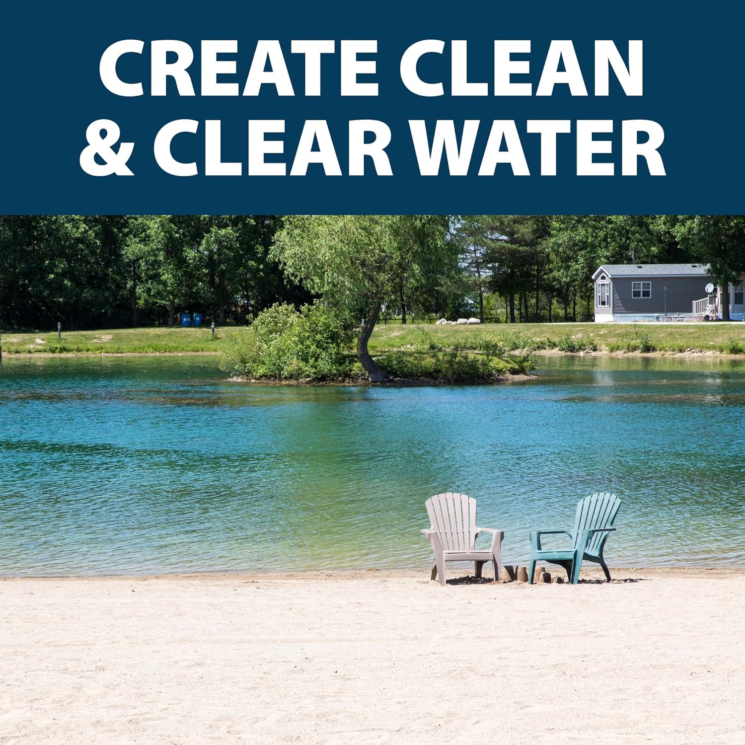 Airmax PondClear Packets, Beneficial Bacteria & Enzyme Clarifier Treatment with Ecoboost PRx, Clear & Clean Pond & Lake Water, Safe for Fish, 24 Count