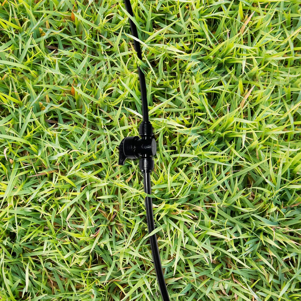 10 Pack Quick Connect 1/4" Drip Irrigation Shut Off Valve, Universal Drip Irrigation Tubing Coupling Valve, Leak Free Connector Locking Fitting for Sprinkler or Drip Irrigation System