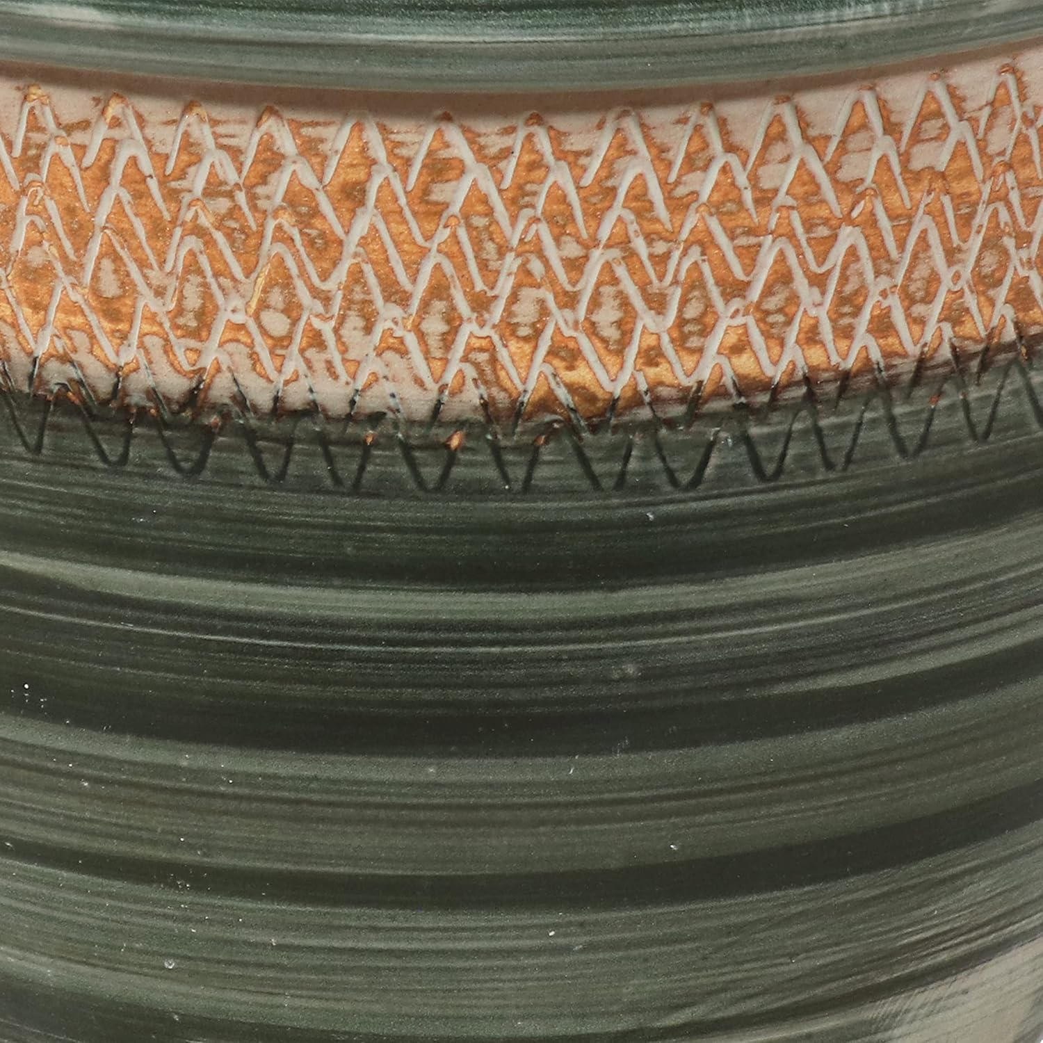 Sunnydaze Purlieu 12-Inch Outdoor/Indoor Ceramic Planters - Set of 2 -Tempest