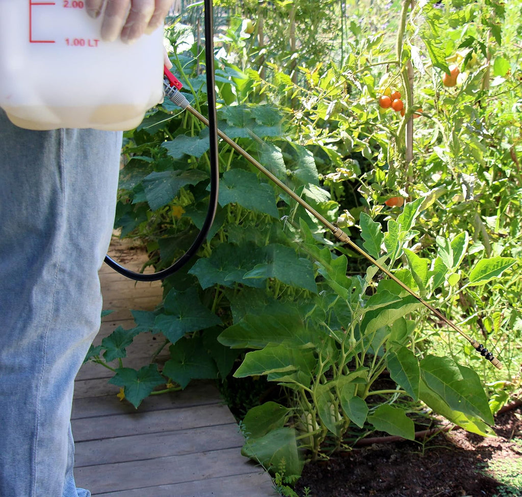 TABOR TOOLS 1.3 Gallon Lawn and Garden Pump Pressure with Pressure Relief Valve, Adjustable Shoulder Strap, Telescopic Adjustable Wand and Extra Set of Seals. N50TA.