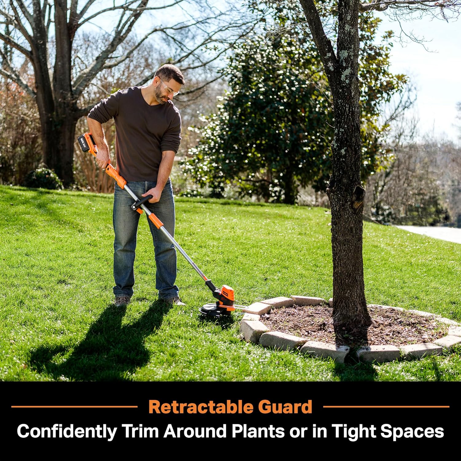 LawnMaster CLGT2412S 24V 12" Cordless String Trimmer 2.0AH Battery & Charger Included