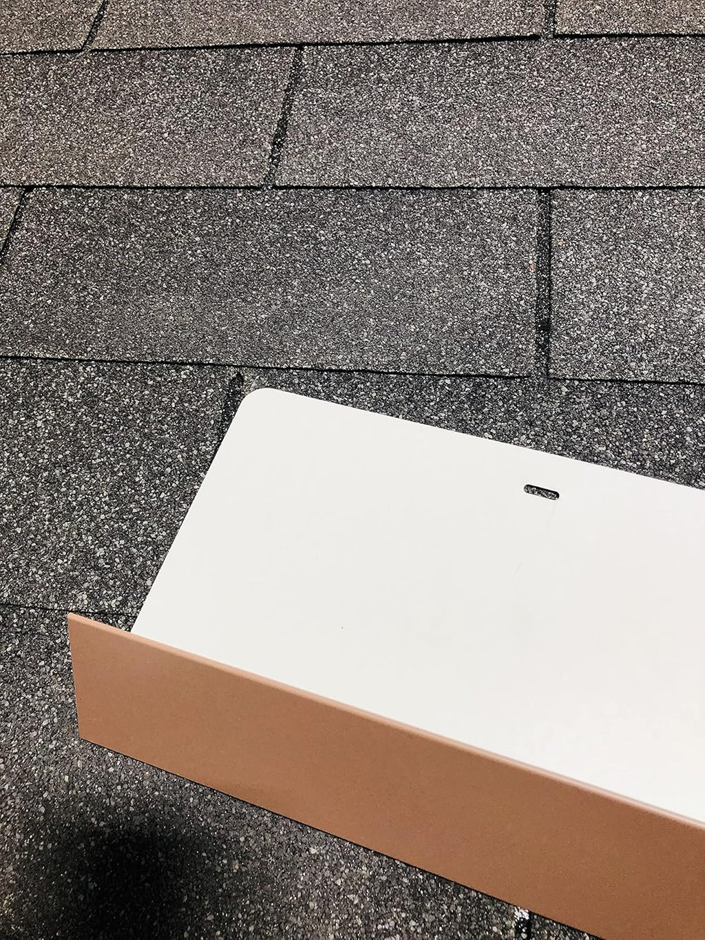 EAGLE 1- Shingle Roof Rain Diverter 40 Inches Long- 26 Gauge Material- Easy to Install- Includes Stainless Steel Nails (1, Brown)