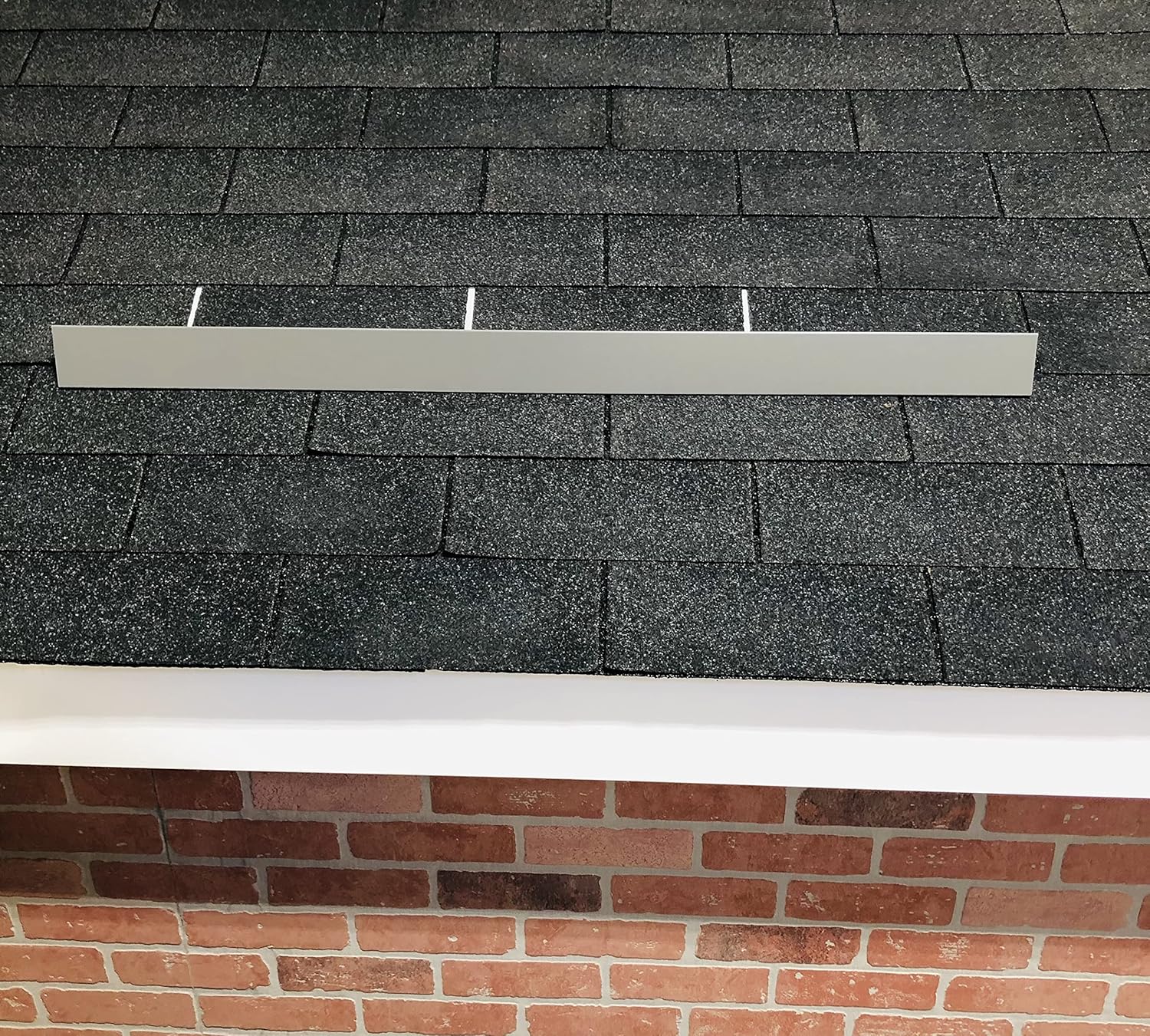 EAGLE 1- Shingle Roof Rain Diverter 40 Inches Long- 26 Gauge Material- Easy to Install- Includes Stainless Steel Nails (2, Charcoal Grey)