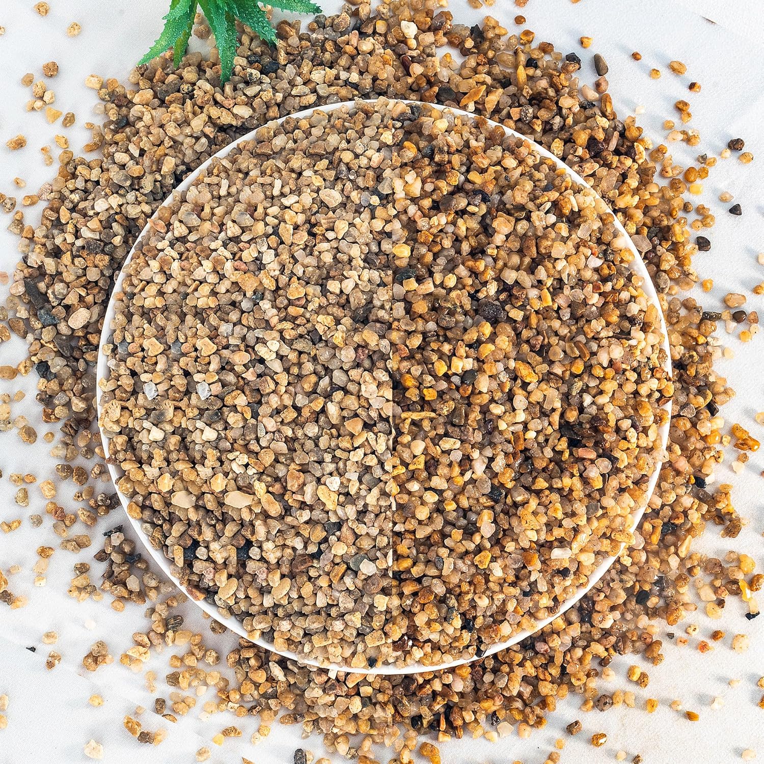 5 lbs Aquarium Gravel, 2-4mm Fish Tank Gravel, Succulent Cactus Pea Gravel for Indoor Plants, River Rocks for Gardening, Flower Pots, Vase Fillers, Garden Landscaping