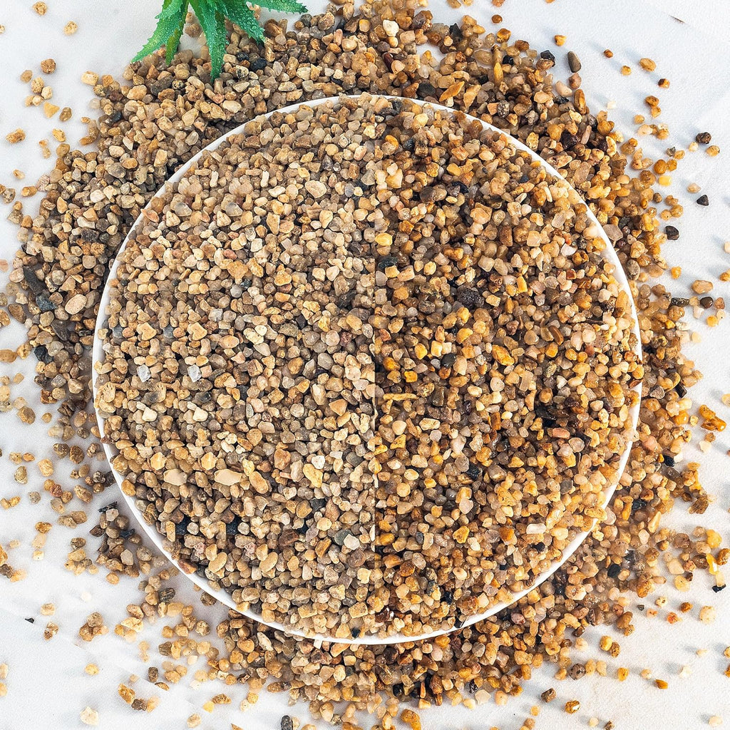 Aquarium Gravel 20 lbs, 2-4mm Fish Tank Gravel, Succulent Cactus Pea Gravel for Indoor Plants, River Rocks for Gardening, Flower Pots, Vase Fillers, Garden Landscaping