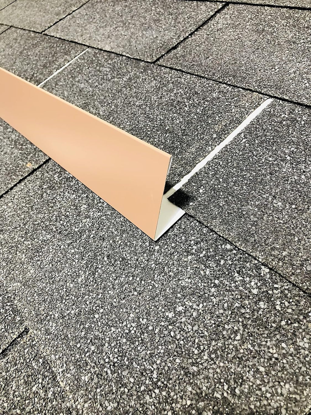 EAGLE 1- Shingle Roof Rain Diverter 40 Inches Long- 26 Gauge Material- Easy to Install- Includes Stainless Steel Nails (1, Brown)